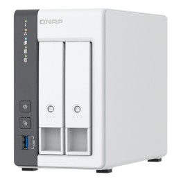 NAS QNAP 2 Bahías 4Gb USB-A RJ45 Blanco (TS-216G)