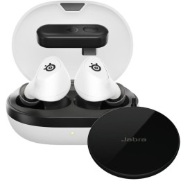 SteelSeries Pack Arctis GameBuds Auriculares Bluetooth PS5 Blancos + Base Carga Inalámbrica