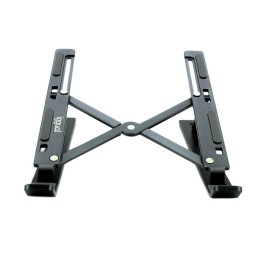 Iggual Soporte Elevador Portátil Plegable de Aluminio Gris para Portátil hasta 17"