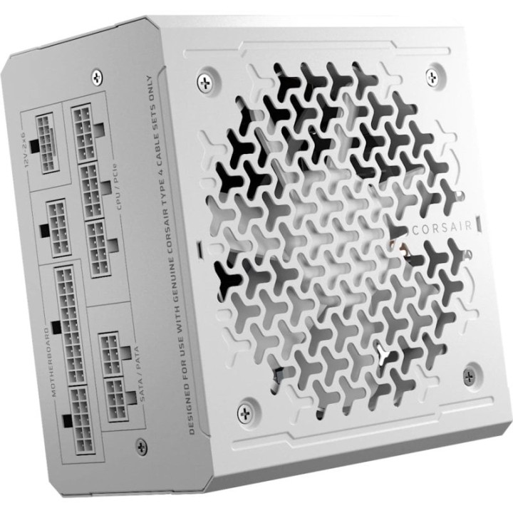 Corsair RMe Series RM1000e ATX 3.1 PCIe 5.1 1000W Cybenetics 80 Plus Gold Modular Blanca