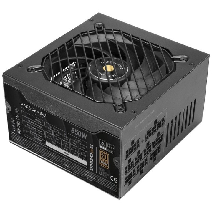 Mars Gaming Mpb850sim Fuente Alimentación Modular Atx 850w 80 Plus Bronze Negro