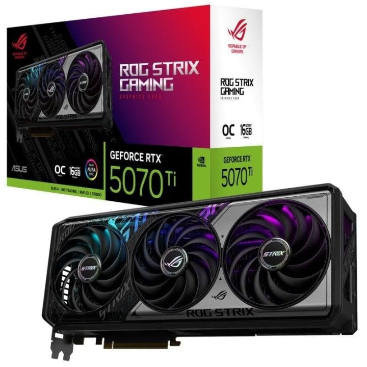 ASUS ROG STRIX GeForce RTX 5070 Ti OC 16GB GDDR7 Reflex 2 RTX AI DLSS4