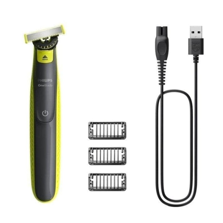 Philips Norelco OneBlade QP2724/10 Máquina De Afeitar Recortadora Gris/Amarillo