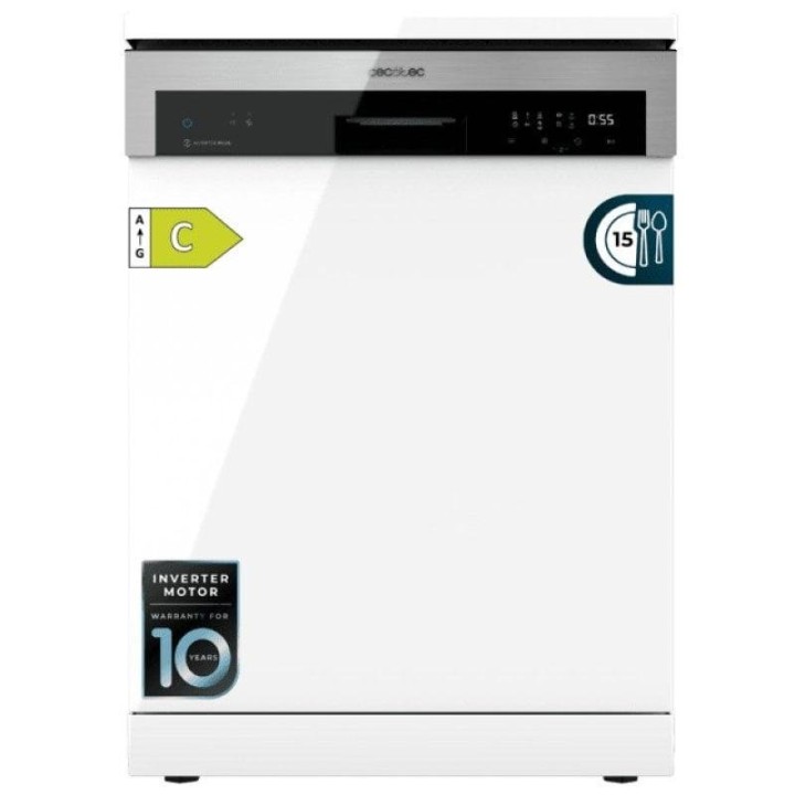 Cecotec Bolero Aguazero 6500 Lavavajillas 60Cm 15 Cubiertos 6 Programas C Blanco