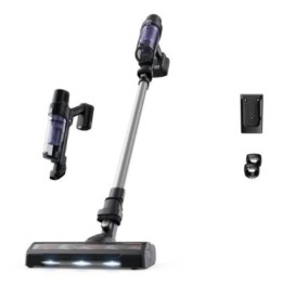 Rowenta RH6A21WO Aspiradora De Pie/Escoba Eléctrica 2 en 1 Batería Secar Sin bolsa 140W Inox/Violeta
