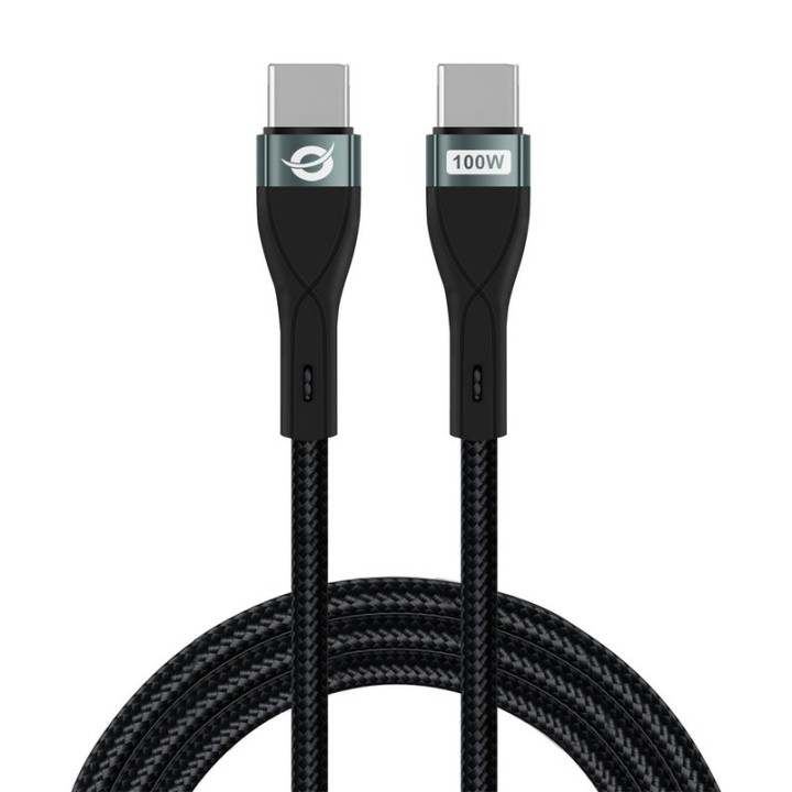 Conceptronic Cable de Carga Rápida USB-C PD 3.0 100W 20V/5A 480Mbps con Chipset E-Mark 2m Negro