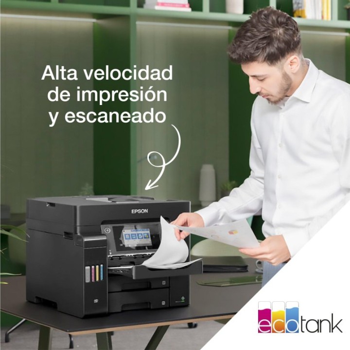 Epson EcoTank ET-5855 Impresora Multifunción Color WiFi A4 Depósitos de Tinta Dúplex Fax