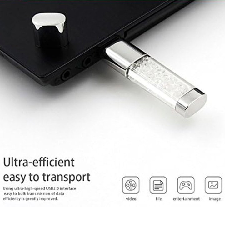 Cool Crystal Pen Drive USB 3.0 64GB Rosa