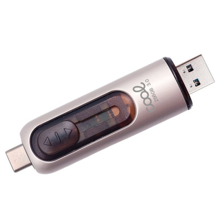 Cool Pen Drive USB 3.0 256GB Tipo-C / USB (2 en 1) Plata