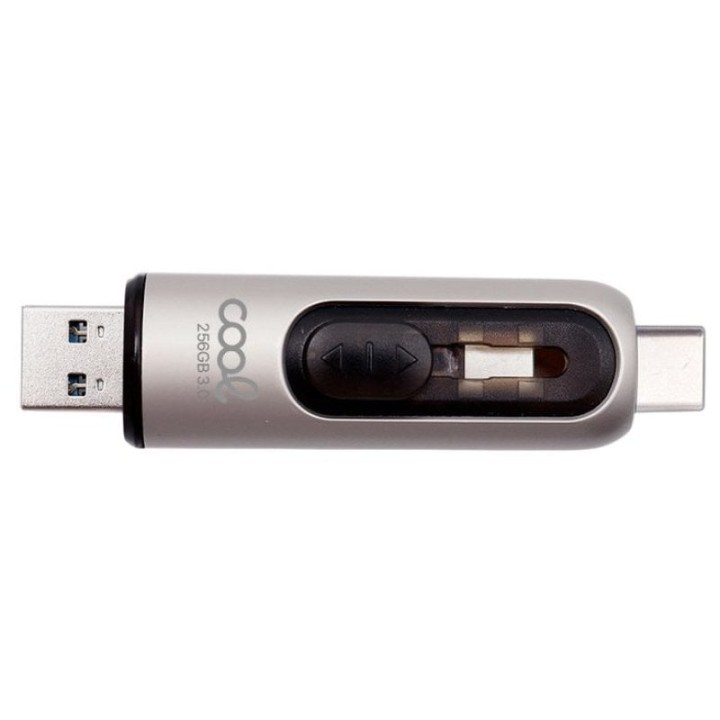 Cool Pen Drive USB 3.0 256GB Tipo-C / USB (2 en 1) Plata