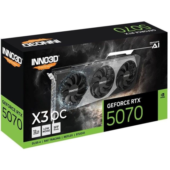 Inno3D GeForce RTX 5070 X3 OC 12GB GDDR7 Reflex 2 RTX AI DLSS4