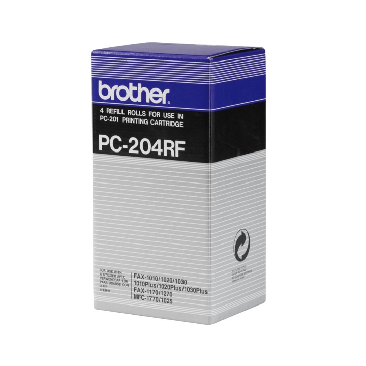 Recambio 4 Bobinas FAX 420 páginas Negro (PC-204RF)