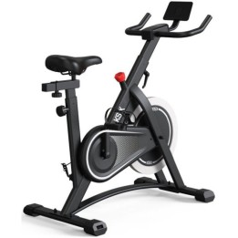Ksix Kb01 Bicicleta Estática Indoor con Soporte Ajustable Compatible con Kinomap y Zwift, Negra
