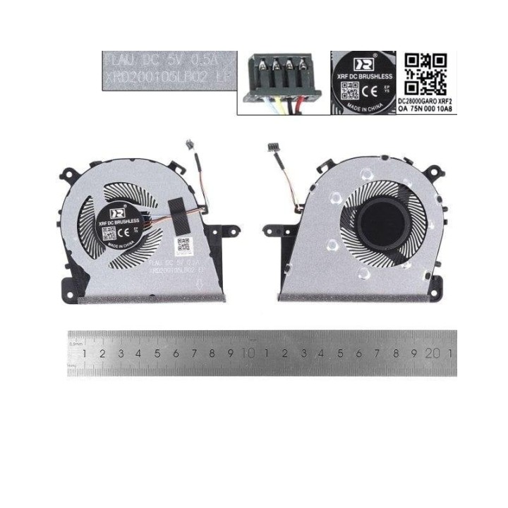 Ventilador para portátil Lenovo IdeaPad 3 14IML05 S145-14 Blanco