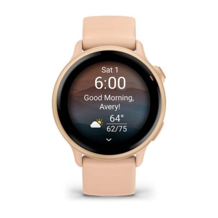 Smartwatch Garmin vívoactive 6 AMOLED 8GB Rosa GPS Pulso Oxímetro 42mm 11 días