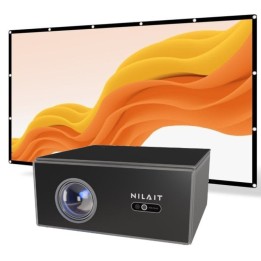 Nilait Scene Prime Proyector 500 Lúmenes ANSI FHD + Regalo PcCom Essential Pantalla Proyector