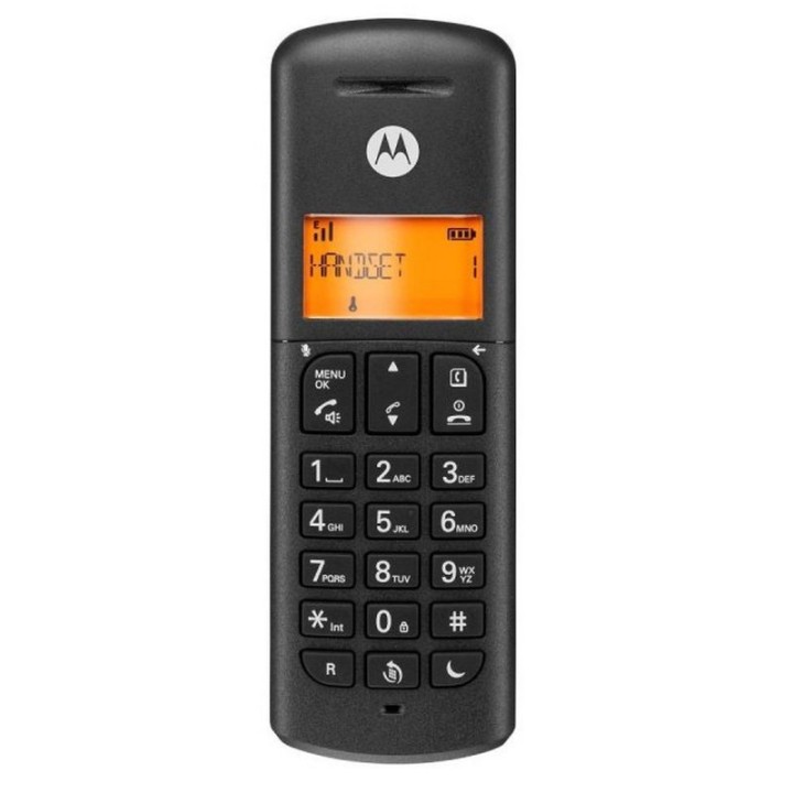 Motorola E202 Duo Teléfono Fijo Inalámbrico DECT Negro