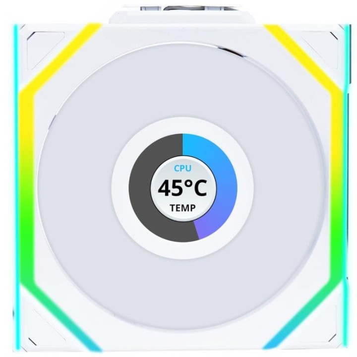 Lian Li UNI FAN SL Wireless LCD 120 Reverse Ventilador Suplementario 120mm Blanco