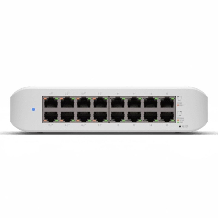 Ubiquiti UniFi Switch Lite 16 PoE Switch L2 Gigabit 16 Puertos Blanco