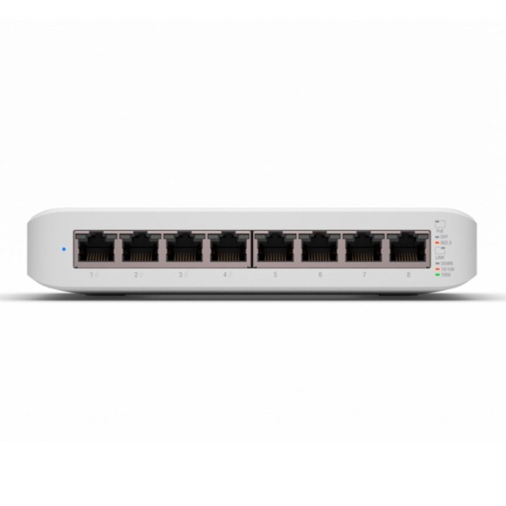 Ubiquiti UniFi Switch Lite 8 PoE Switch Gestionado L2 Gigabit 8 Puertos Blanco