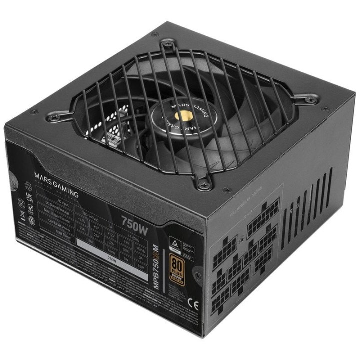 Mars Gaming Mpb750sim Fuente Alimentación Modular Atx 750w 80 Plus Bronze Negro