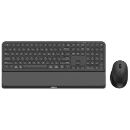 Philips SPT6607B/16 Combo Teclado y Ratón 3200 DPI Inalámbricos Bluetooth Negros