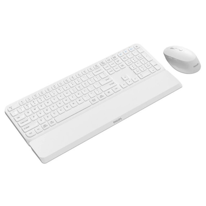 SPT6607W/16 Combo Teclado y Ratón Inalámbrico 2,4 GHz Bluetooth Teclas de Perfil Bajo Blanco
