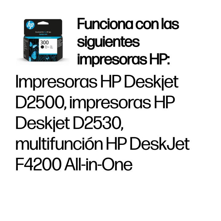 Tinta HP 300 Negro 4ml 200 páginas (CC640EE)