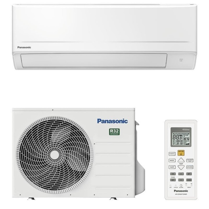Panasonic KIT-BZ25-ZKE Aire Acondicionado Split 1x1 Inverter Con Bomba De Calor 2.150 Frigorías