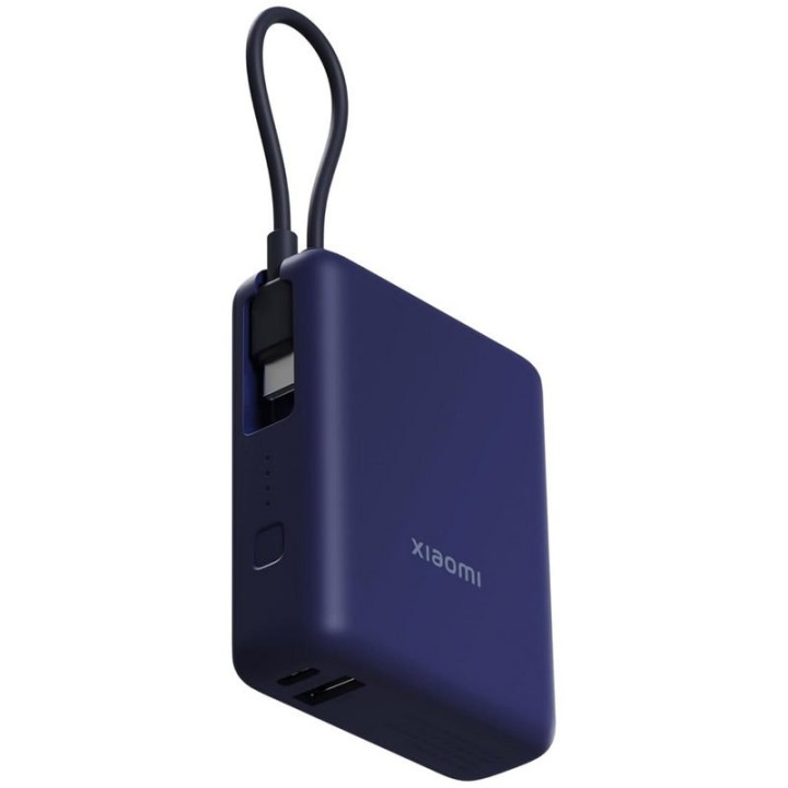 Xiaomi 33W Power Bank 10000mAh con Cable Integrado USB-C Azul