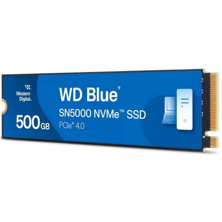 Disco Duro Western Digital 500GB NVMe 5000MB/s WD Blue SN5000 + Software Monitorización