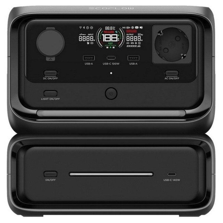 EcoFlow River 3 Max Central Eléctrica Portátil 572Wh 600W Negra