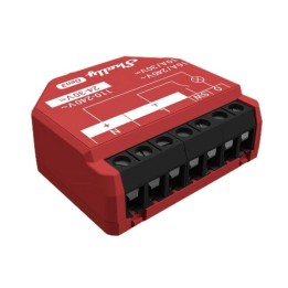 Interruptor inteligente Shelly Bluetooth 30m/2.4GHz Wi-Fi 16A Rojo Montaje en Pared