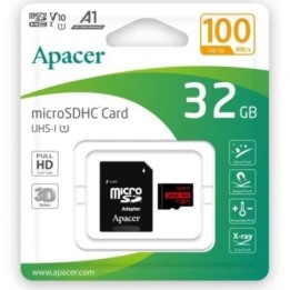 Apacer microSDHC 32GB Clase 10 UHS-I Adaptador SD 100MB/s