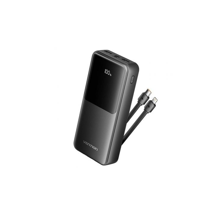 Vention FHPB0 Powerbank 20000mAh 22.5W Negra USB-A/C/Lightning/Micro-USB