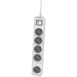 Philips CHP2154W/12 Regleta con Interruptor 5 Tomas Schuko Cable 1.5m Blanca