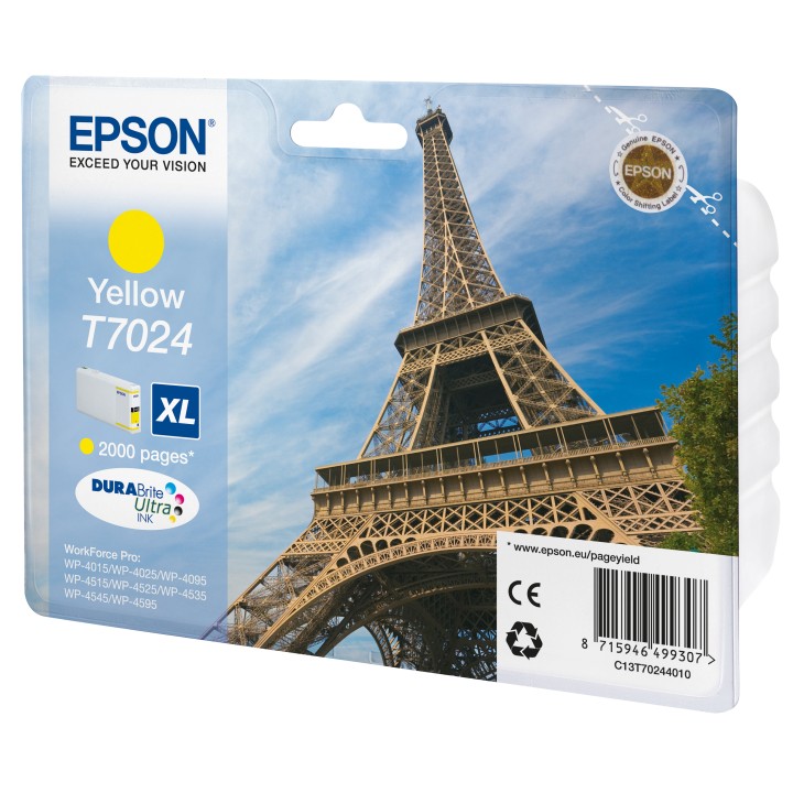 Tinta Epson XL T7024 Amarillo 21.3ml (C13T70244010)