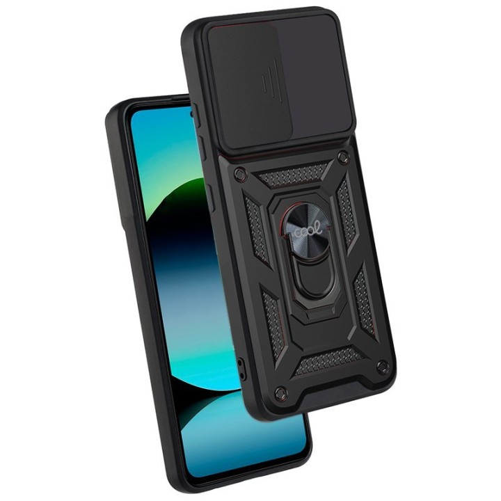 Cool Carcasa Para Xiaomi Redmi Note 14 Hard Ring Negro
