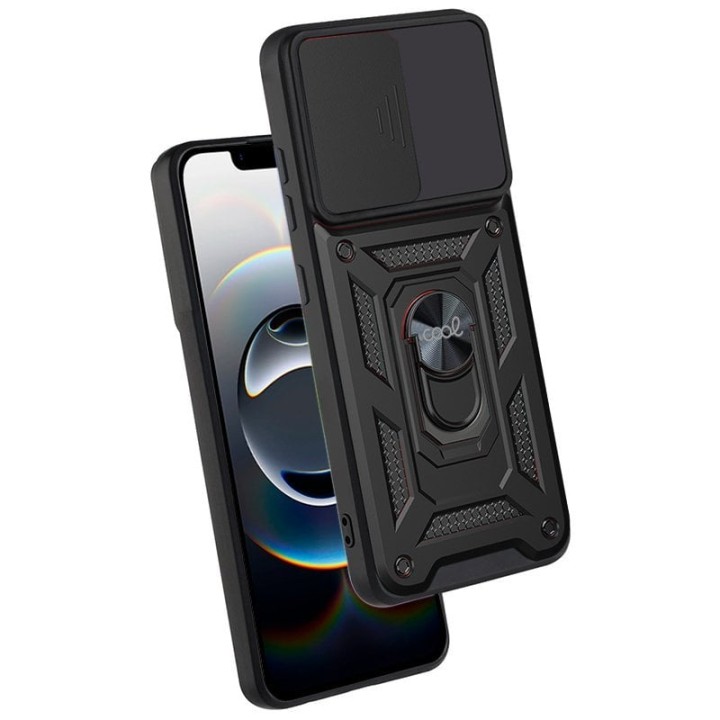 Cool Carcasa Para iPhone 16e / iPhone 17e Hard Ring Negro