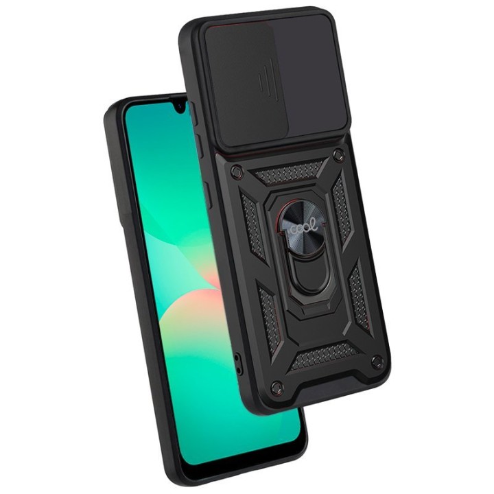 Cool Carcasa Para Samsung A266 Galaxy A26 5G / A17 5G Hard Ring Negro
