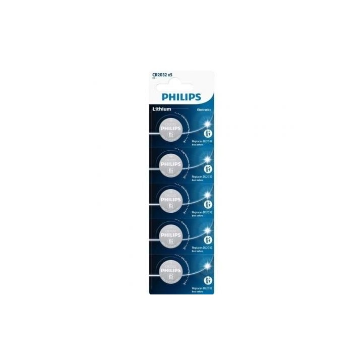 Philips CR2032P5/01B Pack 5 Pilas Botón Litio 3V