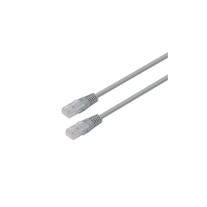 Aisens A133-0179 Cable Red RJ45 Cat.5e 2m Gris Alta Durabilidad Profesional