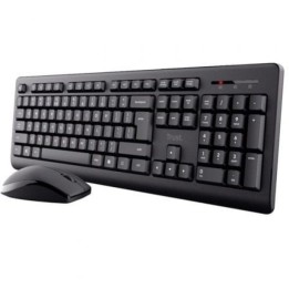 Trust Primo Wireless Deskset Pack Teclado y Ratón Inalámbricos Negro