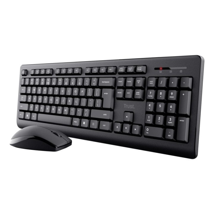 Trust Primo Wireless Deskset Pack Teclado y Ratón Inalámbricos Negro