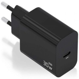 AISENS GaN30W Cargador USB-C PD3.0 PPS QC3.0 1xUSB-C Negro