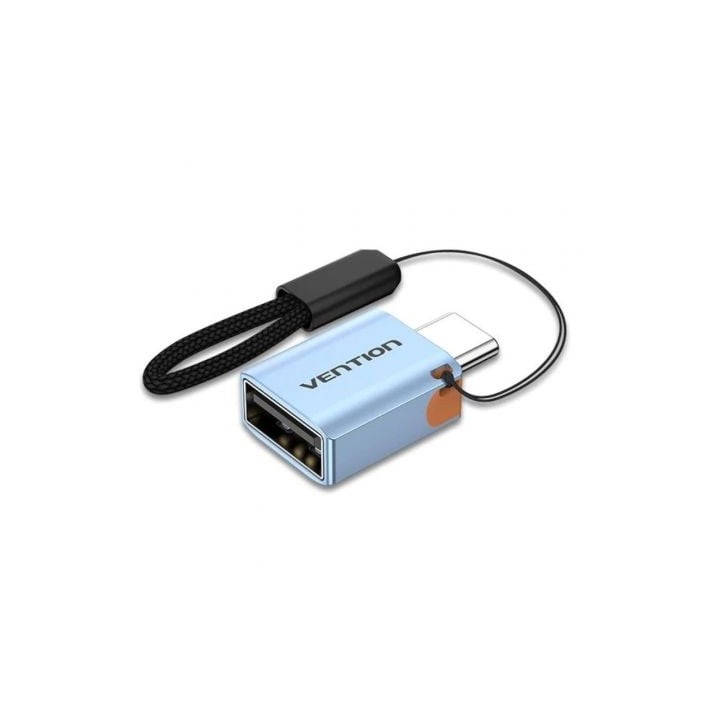 Vention CUBH0 Adaptador OTG USB 3.1 Tipo-C Macho a USB Hembra Azul