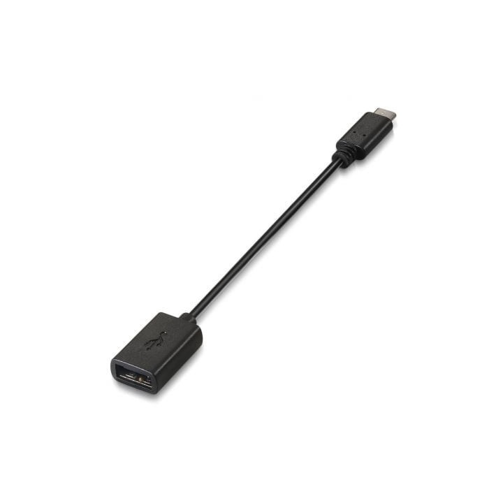 AISENS A107-0059 Cable USB 2.0 USB-C Macho a USB-A Hembra 0,15m 3A Negro