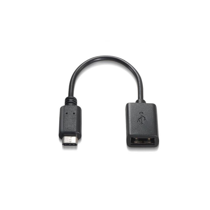 AISENS A107-0059 Cable USB 2.0 USB-C Macho a USB-A Hembra 0,15m 3A Negro