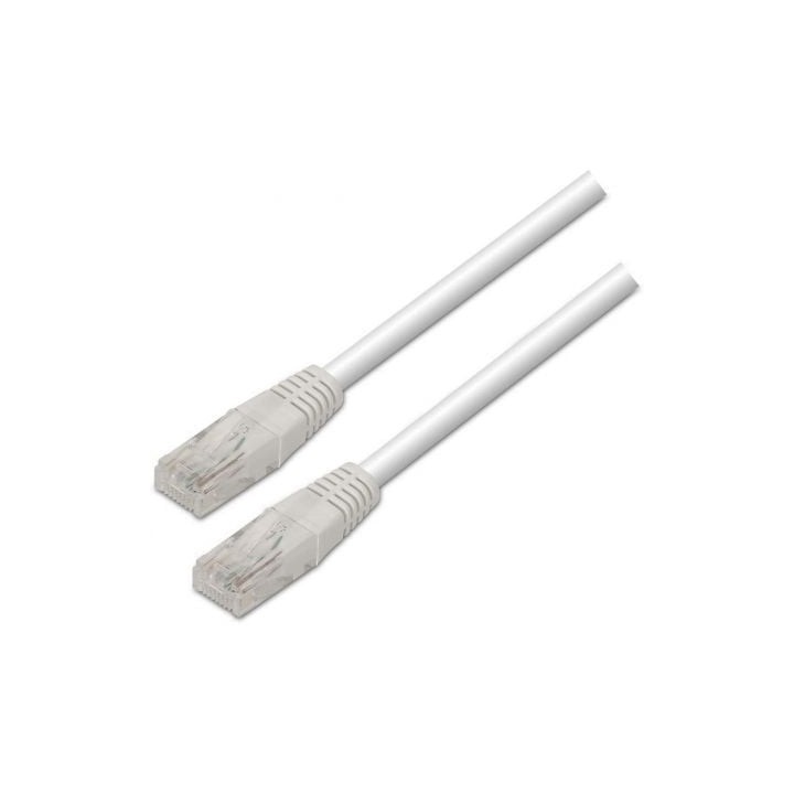 AISENS A133-0197 Cable Red RJ45 Cat5e UTP 1m Blanco 100 Mbit/s
