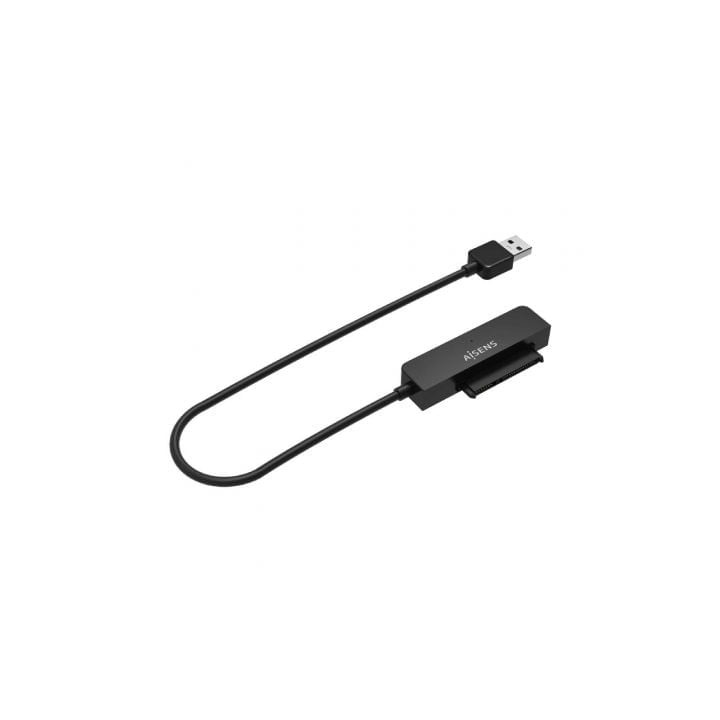 Aisens ASE-25A03B Adaptador USB 3.0 a SATA 2.5″ Disco Duro Negro